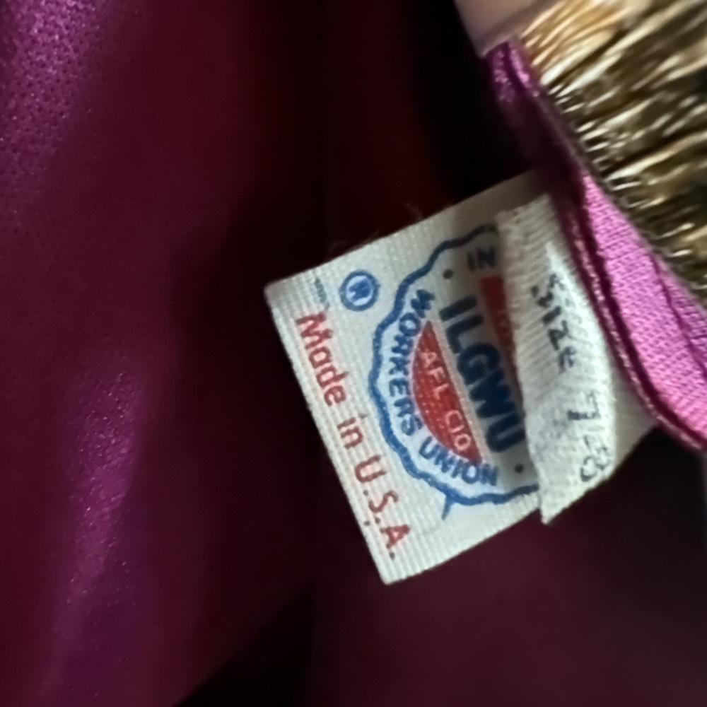 Vintage JCPenney Women's Column Dress- Union Made! Burgundy- 7/8 🕺 - Picture 8 of 8